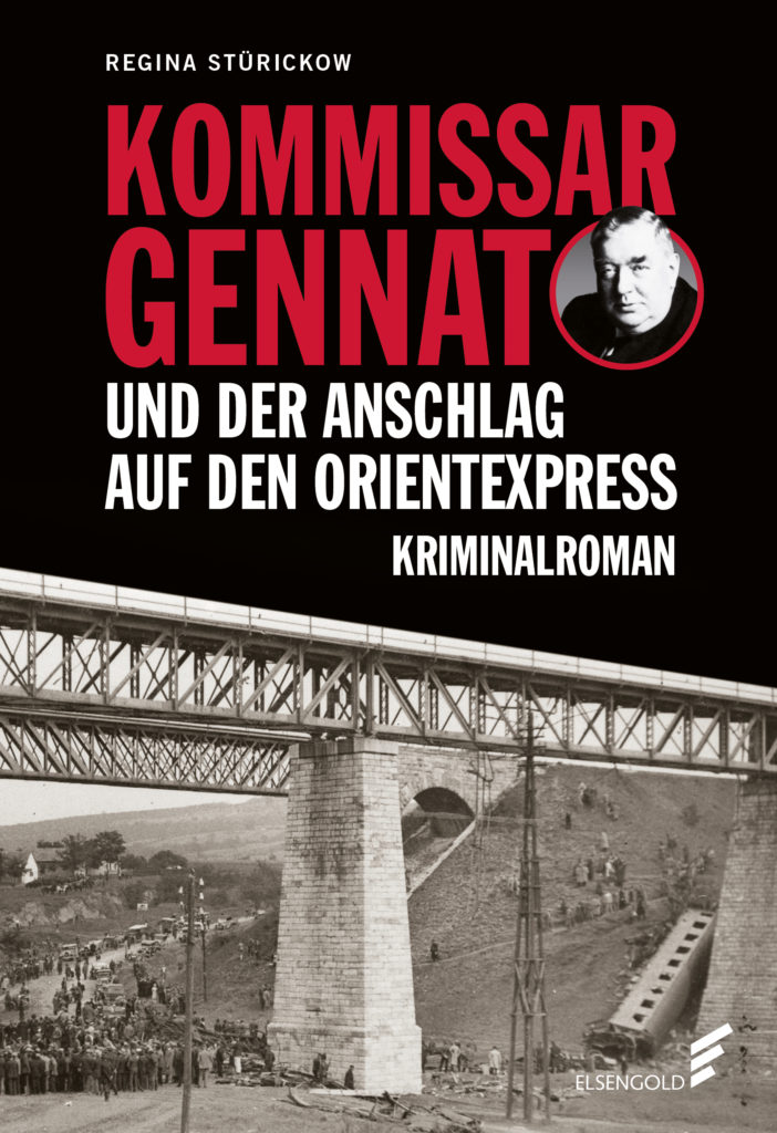 Das Bild zeigt das Cover des Kriminalromans Kommissar Gennat und der Anschlag auf den Orientexpress