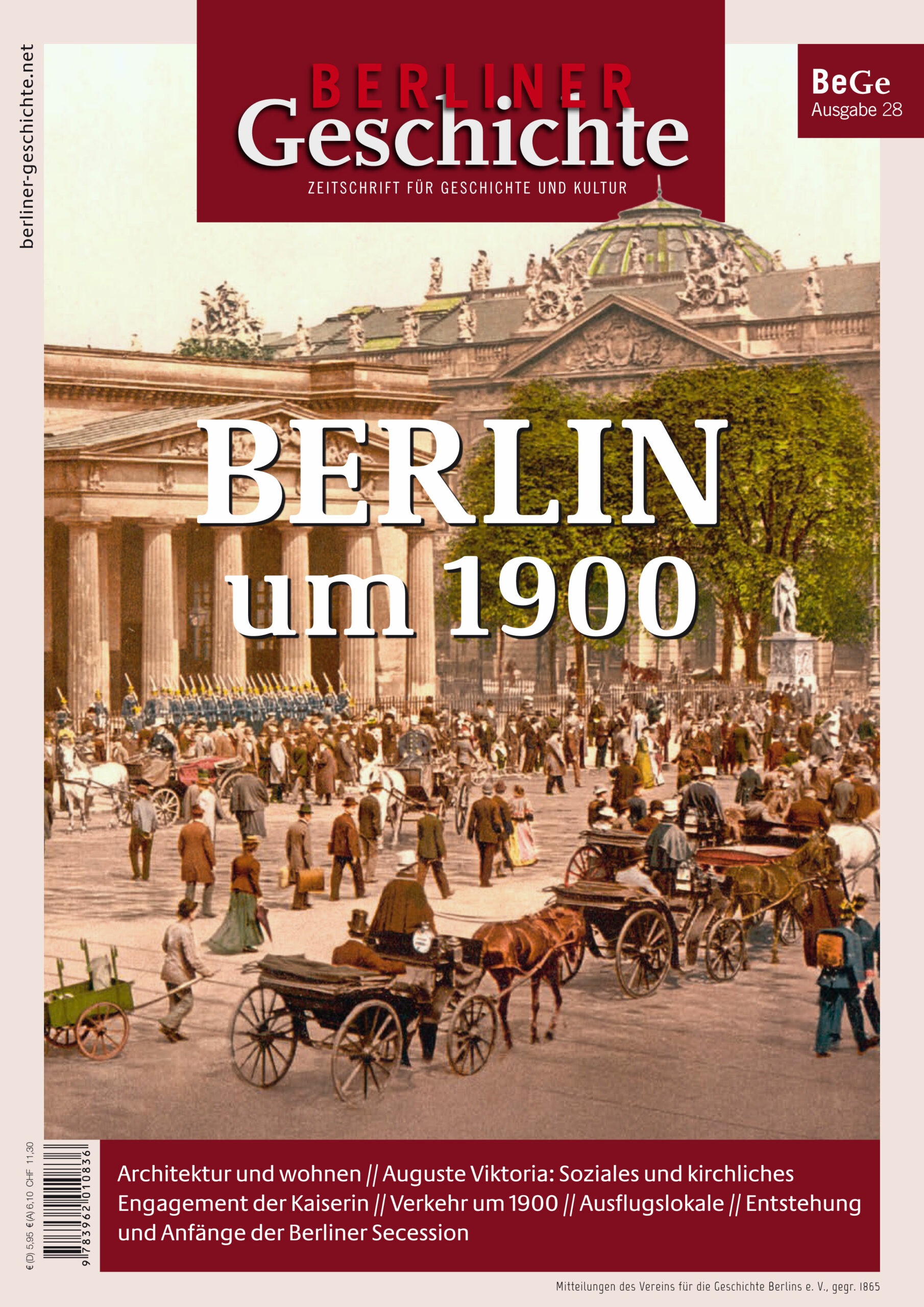 Bild zeigt Cover der Ausgabe Berlin um 1900.